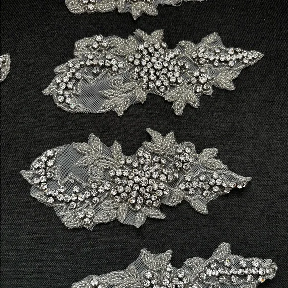 Beaded Rhinestone Appliqués - Picture 10 of 15